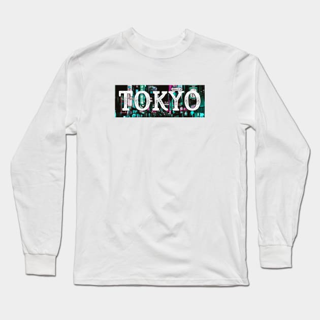 Tokyo City Long Sleeve T-Shirt by FRD ArtDesign